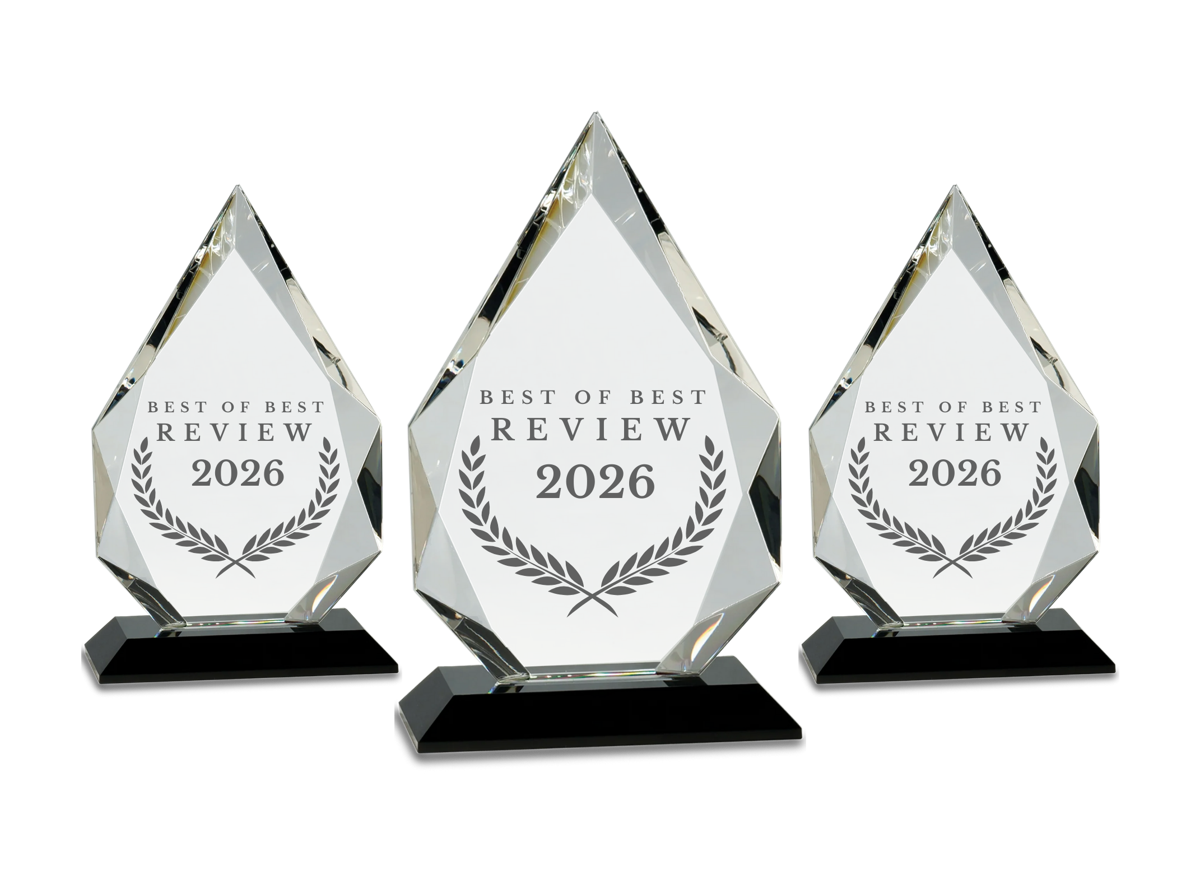 Best of Best Review 2026 award trophies